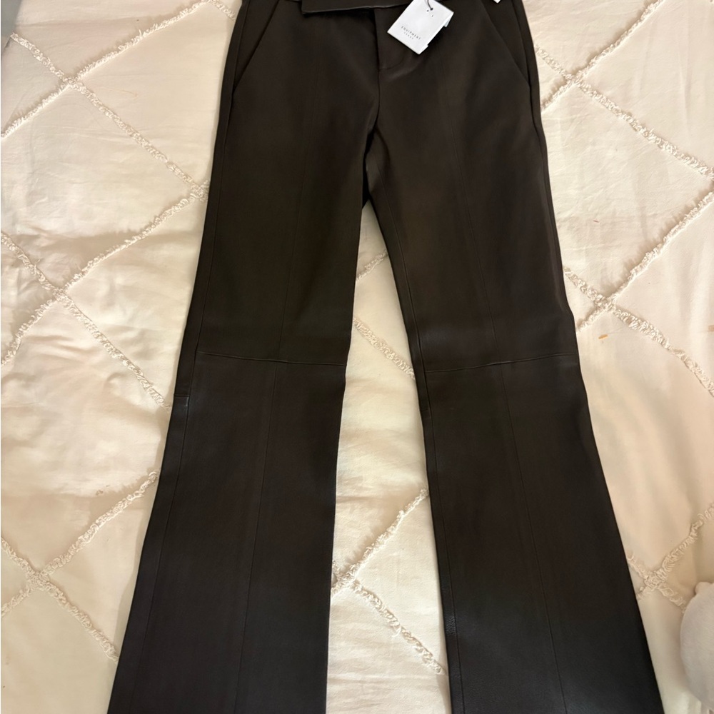 Equipment Femme Sebritte Crop Leather Pants